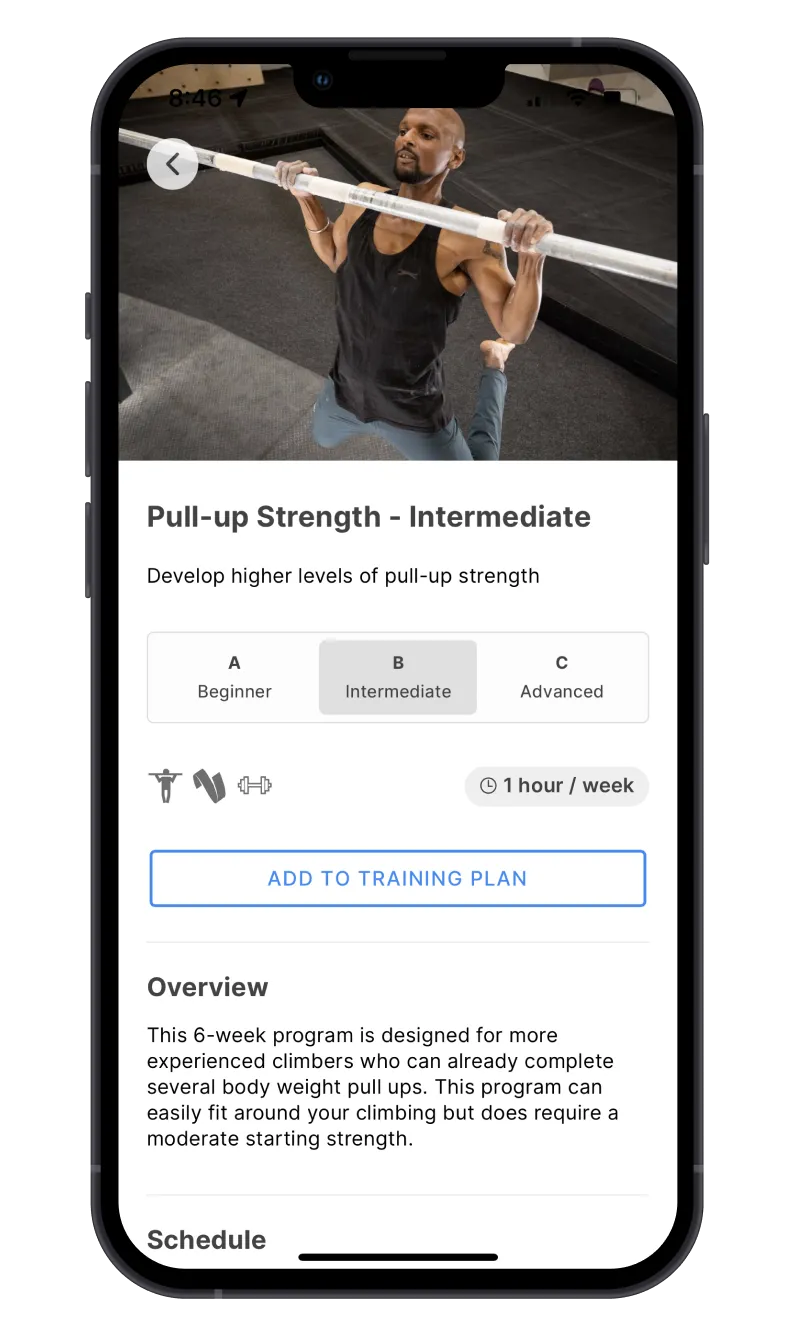 Crimpd+ workout progressions