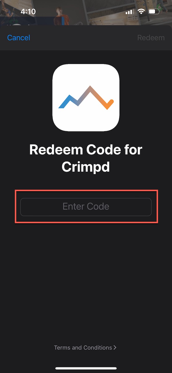 Redeem a Promotional Code